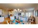 Open living area with kitchen, dining, and living room at 144 Puffin Dr. # 2-E, Pawleys Island, SC 29585