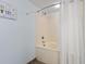 Bathroom with tub shower combo at 1321 S Ocean Blvd. # 606, North Myrtle Beach, SC 29582