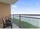 Relaxing balcony with chairs overlooking the ocean at 1321 S Ocean Blvd. # 606, North Myrtle Beach, SC 29582