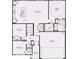 One-story house floor plan with 2 bedrooms and garage at 3058 Deerberry Place, Longs, SC 29568
