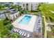 Community pool with ample deck space for lounging at 1582 S Waccamaw Dr. # 10, Murrells Inlet, SC 29576