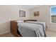 Bedroom with twin beds and window at 444 Papyrus Circle # 444, Little River, SC 29566