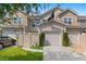 Exterior of townhome with driveway and landscaping at 444 Papyrus Circle # 444, Little River, SC 29566