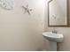Powder room with pedestal sink at 444 Papyrus Circle # 444, Little River, SC 29566