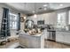 Open concept kitchen with granite island and stainless steel appliances at 3507 Fountain Ln., Myrtle Beach, SC 29577