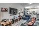 Spacious living room featuring comfortable seating and a large TV at 3507 Fountain Ln., Myrtle Beach, SC 29577