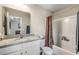 Clean bathroom with granite vanity and shower/tub combination at 3507 Fountain Ln., Myrtle Beach, SC 29577