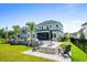 Private backyard oasis with fire pit and lush landscaping at 2056 Summer Rose Ln., Myrtle Beach, SC 29579