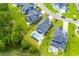 Aerial view of the house and surrounding neighborhood at 2056 Summer Rose Ln., Myrtle Beach, SC 29579