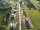 Aerial view of new homes under construction in a rural neighborhood at 108 Infinity Ln., Loris, SC 29569