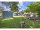 Spacious backyard with shed and lush green grass at 605 36Th Ave. S, North Myrtle Beach, SC 29582