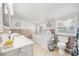 Clean bathroom with a bathtub, toilet, and double sinks at 605 36Th Ave. S, North Myrtle Beach, SC 29582