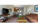 Spacious living room with comfortable seating and a view to the kitchen at 4508-E Ailsa Ct. # 4508-E, Myrtle Beach, SC 29579
