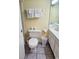 Clean bathroom with toilet, sink, and shower at 1207 S Ocean Blvd. # 50505, Myrtle Beach, SC 29577
