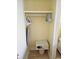 Closet with shelving, an iron, and a safe at 1207 S Ocean Blvd. # 50505, Myrtle Beach, SC 29577