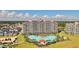 High-rise condo with resort-style pool and lush landscaping at 2180 Waterview Dr. # 634, North Myrtle Beach, SC 29582