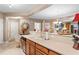 Kitchen with light wood cabinets and a large sink at 2180 Waterview Dr. # 634, North Myrtle Beach, SC 29582