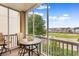 Spacious screened balcony with view of golf course at 2180 Waterview Dr. # 634, North Myrtle Beach, SC 29582