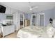Spacious bedroom with king bed and built-in wardrobe at 410 Melrose Pl. # 309, Myrtle Beach, SC 29572