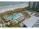 Large resort pool with water features and beach access at 410 Melrose Pl. # 309, Myrtle Beach, SC 29572