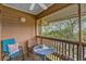 Peaceful screened balcony offering water views at 410 Melrose Pl. # 309, Myrtle Beach, SC 29572