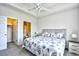 Spacious bedroom with a king-size bed and en-suite bathroom at 5801 Oyster Catcher Dr. # 434, North Myrtle Beach, SC 29582