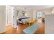 Spacious bedroom with a queen bed, hardwood floors and an ensuite bath at 496 Myrtle Ave., Pawleys Island, SC 29585