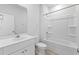 Bathroom with white vanity, toilet and bathtub at 530 Carrick Loop, Longs, SC 29568