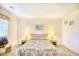 Bedroom with double bed, nightstands, and window at 4103 Pinehurst Circle # Bb-12, Little River, SC 29566