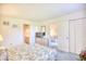 Bedroom with double bed, dresser, and access to living room at 4103 Pinehurst Circle # Bb-12, Little River, SC 29566