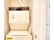 Stackable washer and dryer in convenient laundry closet at 4103 Pinehurst Circle # Bb-12, Little River, SC 29566