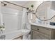 Updated bathroom with a bathtub, toilet, vanity, and modern fixtures at 5601 N Ocean Blvd. # 315-C, Myrtle Beach, SC 29577