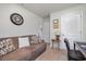 Cozy home office with sofa, desk, and built-in shelving at 197 Golden Bear Circle, Longs, SC 29568