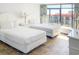 Bedroom with two twin beds and ocean view at 202 74Th Ave. N # 2447-2448, Myrtle Beach, SC 29572