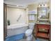 Clean bathroom with tub, toilet, and granite vanity at 2504 N Ocean Blvd. # 1634, Myrtle Beach, SC 29577