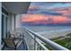 Balcony with stunning ocean and sunset views at 2504 N Ocean Blvd. # 1634, Myrtle Beach, SC 29577