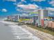 Aerial view of beach, boardwalk, and skyline at 2504 N Ocean Blvd. # 1634, Myrtle Beach, SC 29577