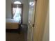 Bedroom with a double bed, and access to a hallway at 5011 Harvest Dr. # 203, Myrtle Beach, SC 29579