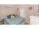 Beach themed bedroom with a queen bed and calm atmosphere at 6001-1889 S Kings Hwy., Myrtle Beach, SC 29575