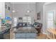 Open concept kitchen with island and view into the living room at 6001-1889 S Kings Hwy., Myrtle Beach, SC 29575