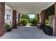 Covered patio with brick columns and space for grilling at 5356 Hamps Rd., Nichols, SC 29581