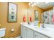 Bathroom with a double vanity and a shower/tub combo at 5356 Hamps Rd., Nichols, SC 29581