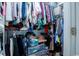Walk-in closet with ample hanging space and shelving at 5356 Hamps Rd., Nichols, SC 29581