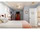 Bedroom with a full-size bed, dresser, and mirror at 5356 Hamps Rd., Nichols, SC 29581