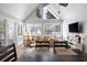 Bright dining area with vaulted ceilings and view of patio at 351 Lake Arrowhead Rd. # 11-342, Myrtle Beach, SC 29572