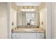 Bathroom with granite countertop, single sink, and updated lighting fixtures at 351 Lake Arrowhead Rd. # 11-342, Myrtle Beach, SC 29572