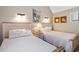 Bedroom with two twin beds and beach themed decor at 351 Lake Arrowhead Rd. # 11-342, Myrtle Beach, SC 29572