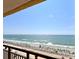 Stunning ocean view from balcony with beach below at 6900 Ocean Blvd. # 936, Myrtle Beach, SC 29572