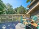 Small deck with table and chairs overlooking pond at 226 Westleton Dr. # 19-D, Myrtle Beach, SC 29572