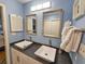 Double vanity with modern sinks and plenty of counter space at 226 Westleton Dr. # 19-D, Myrtle Beach, SC 29572